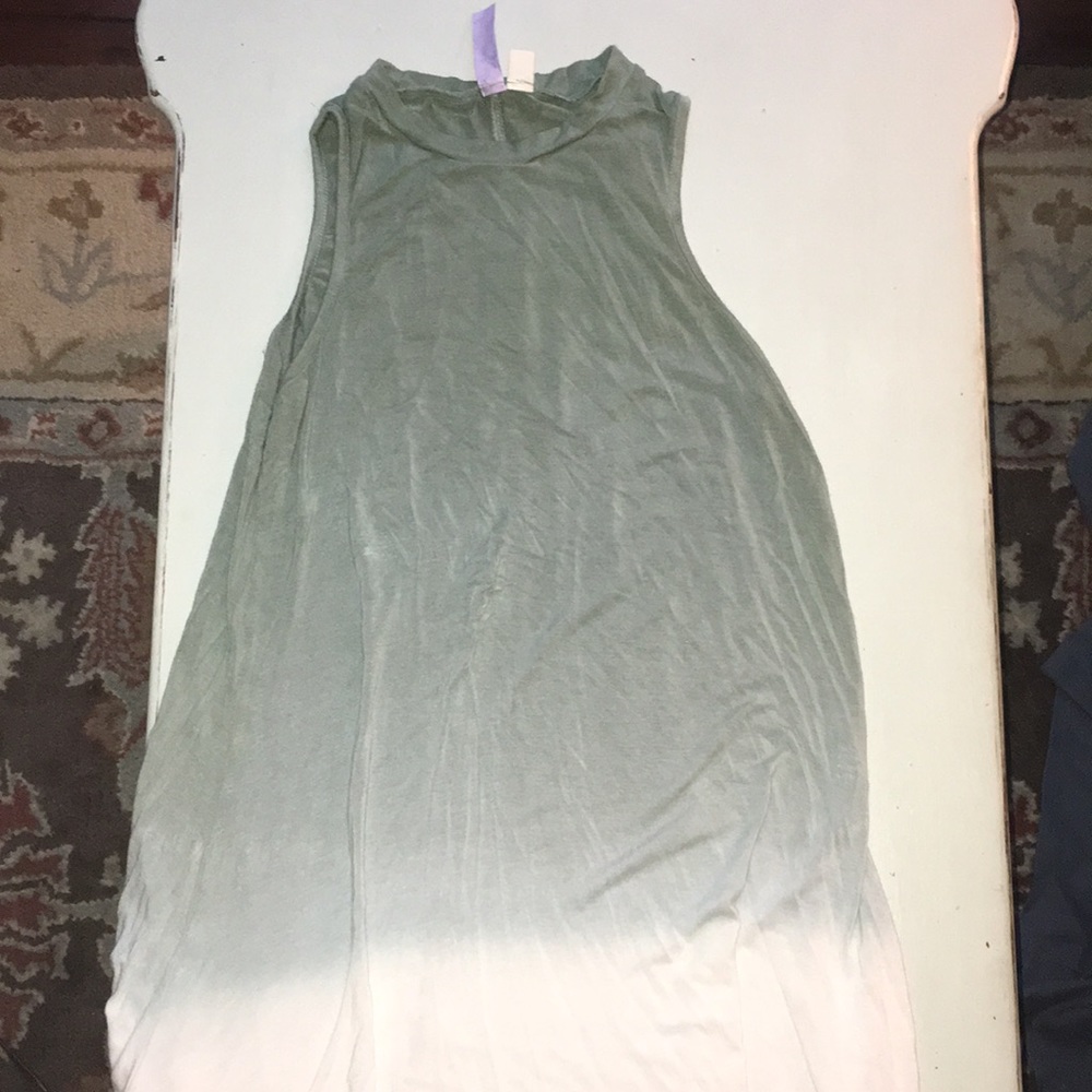 ombre green and white Francesca’s size small dress